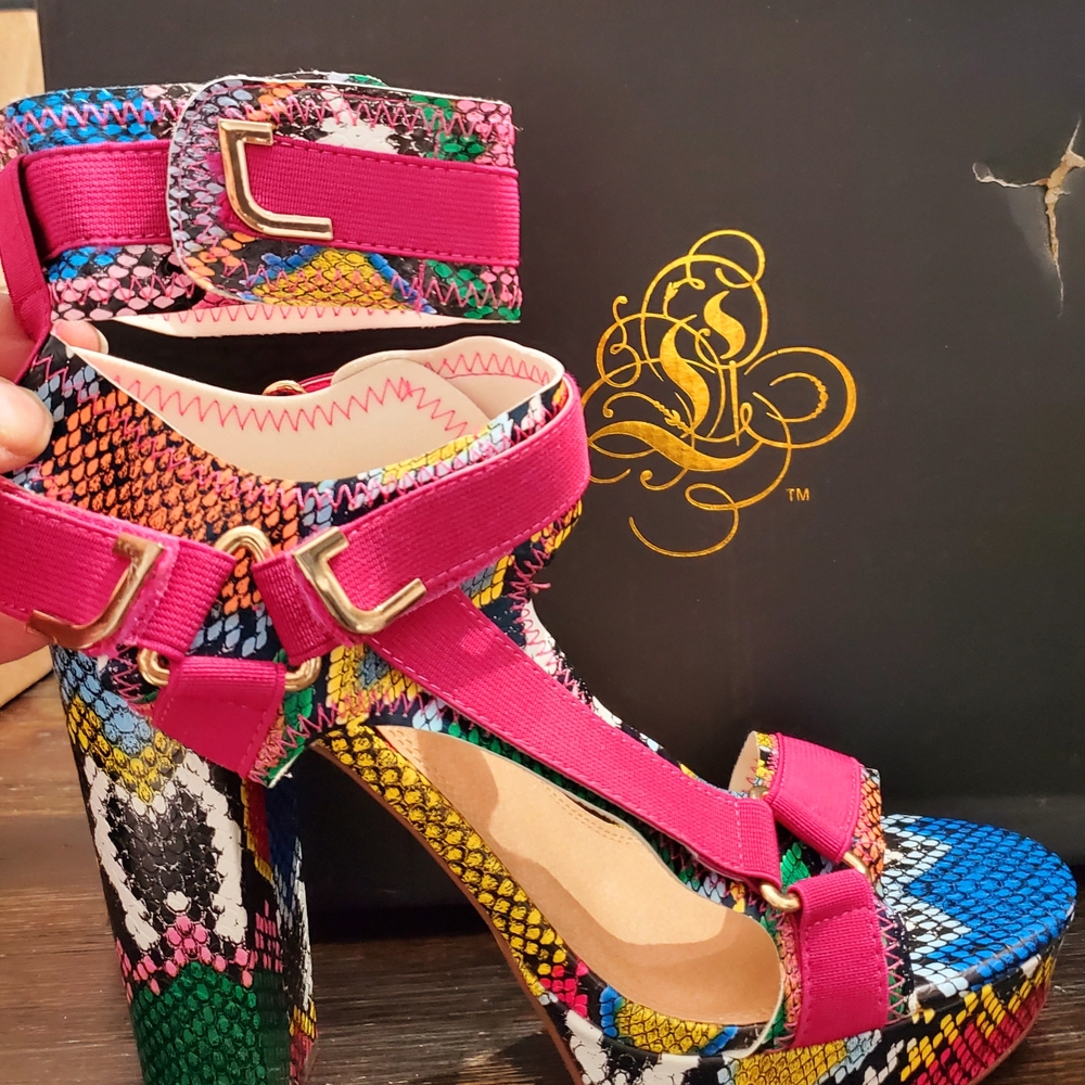Vibrant Multicolor Women's Heels